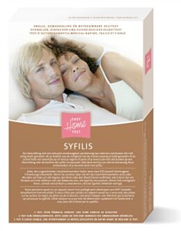 De verpakking van de Syfilis test De verpakking van de Syfilis test