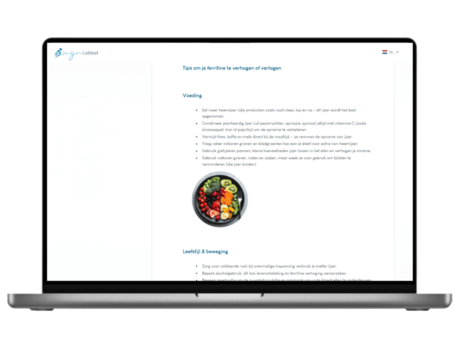 Leefstijl advies om jouw ijzerwaarden te optimaliseren Leefstijl advies om jouw ijzerwaarden te optimaliseren