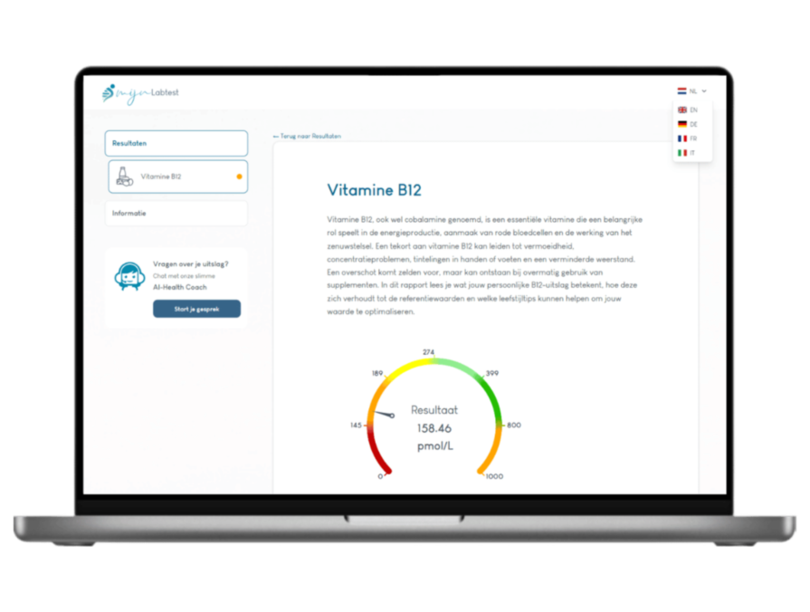 Het meest complete rapport met AI integratie en leefstijl advies.