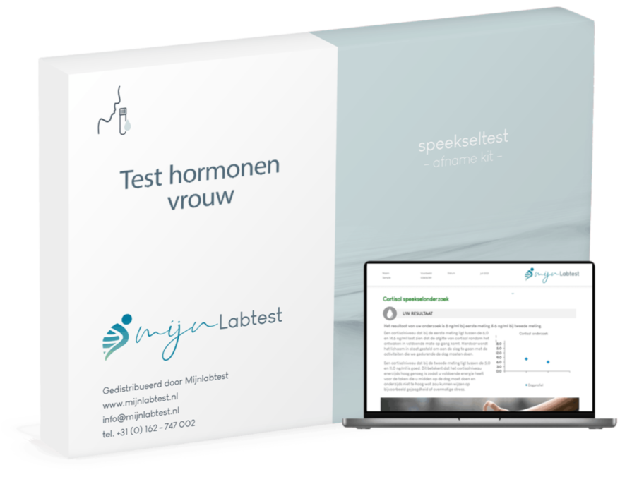 Hormonen speeksel test kit vrouw 