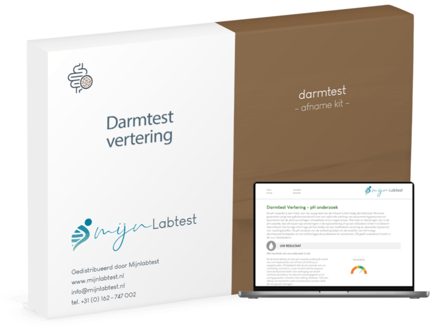 Testkit om je spijsvertering zelf te testen. Testkit om je spijsvertering zelf te testen.
