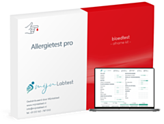 De verpakking van de allergietest pro