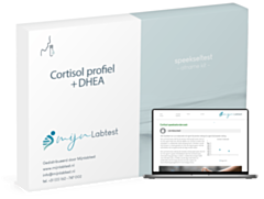 de Cortisol DHEA  wordt afgenomen met een eenvoudige test kit die we naar je opsturen 