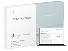 de DHEA hormoon test wordt afgenomen met een eenvoudige test kit die we per brievenbuspakketje naar je opsturen 