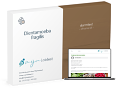 Het DNA lifestyle onderzoek wordt geleverd in een verpakking zoals op de afbeelding getoond wordt.