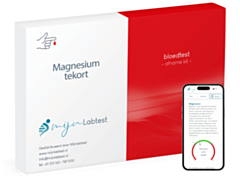 het magnesium tekort bloedonderzoek wordt afgenomen met een eenvoudige test kit die we naar je opsturen 