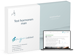 Hormonen speeksel test kit man
