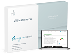 De vrij testosteron test wordt afgenomen met een eenvoudige speeksel kit die we naar je thuisadres opsturen 