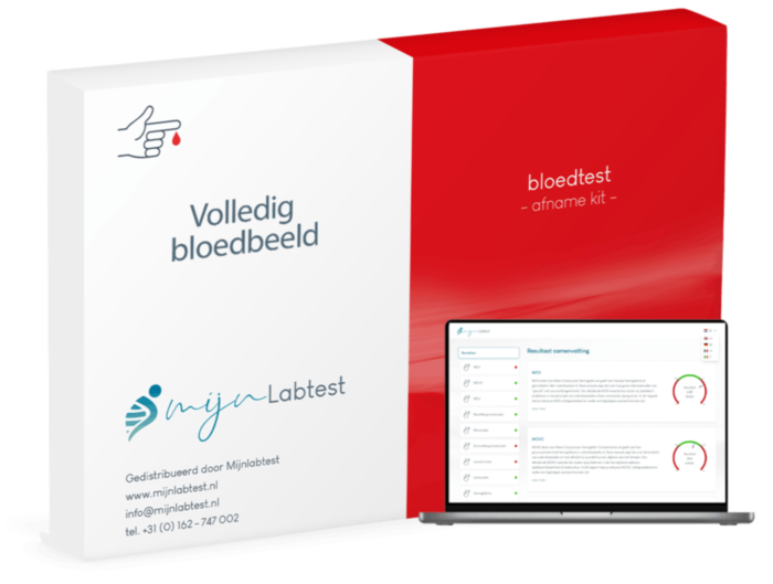 Dit is onze volledige bloedbeeld bloedtest. hiermee kun je eenvoudig zelf thuis testen of je bloedwaarden afwijken.