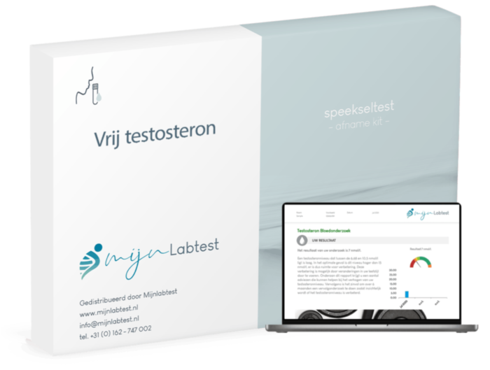 De vrij testosteron test wordt afgenomen met een eenvoudige speeksel kit die we naar je thuisadres opsturen 